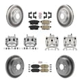 thumbnail image 1 of Transit Auto Front Rear Disc Brake Caliper Coated Rotors and Ceramic Pads Kit (10Pc) for Car Mazda CX-7 Ford Edge KCG-102267N, 1 of 11