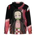 thumbnail image 5 of Kamado Nezuko Jacket Casual Oversized Hoodie Stylish Zipper Hooded Sweatshirt Warm Loose Outerwear 4XL, 5 of 8