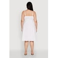 thumbnail image 4 of Womens Plus Size Smocked Waist Poplin Midi Dress, 4 of 4