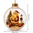 thumbnail image 2 of Glowing Christmas Story Ornament, 3.94 in Transparent Glowing Christmas Ornament Ball with Warm Light for Christmas Tree Decoration, 2 of 8