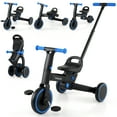 thumbnail image 1 of Gymax Toddler Tricycle w/Push Handle Adjustable Seat Removable Pedal EVA Foam Wheels Navy, 1 of 10