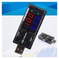 thumbnail image 2 of 10VA Dual USB Current Voltage Charging Detector Tester Battery Voltmeter Sturdy Ammeter Charger Tester ,Live Data, 2 of 9