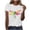 White, variant on Women Summer Casual Short Sleeve Crew Neck T-Shirt Colorful Watercolor Dragonfly Print Graphic Tee Loose Fit Soft Summer Tops for Women Daily Wear Plus Size S-2XL