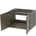 WindBay Wall Mount Floating Bathroom Vanity Sink Set. Taupe Vanity