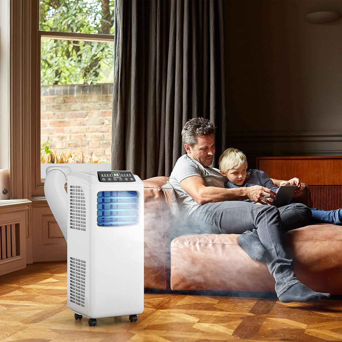 Giantex 9000BTU Portable Air Conditioner, 3-in-1 Floor AC Unit w/Dehumidifier Modes, Easycool Quiet AC Unit