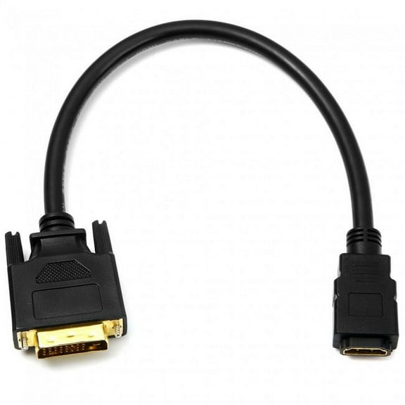 Xiwai Cable DVI 24 1 Male ale to HDMI Female Adapter Converter Cable for PC Laptop HDTV 10cm