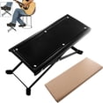 thumbnail image 2 of Guitar Foot Stool 4 Position Height Adjustable Foldable Guitar Pedal Guitar Rest Step Footstool Black, 2 of 6
