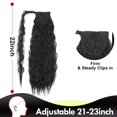 thumbnail image 3 of DOPI Fashion Corn Perm Velcro Hair Extensions Fluffy Corn Whisker Horsetail Chemical Fiber Wig, 3 of 7