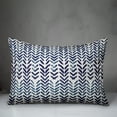 thumbnail image 3 of Creative Products Herringbone Print Blue 14 x 20 Indoor / Outdoor Pillow, 3 of 3