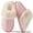 Pink, variant on BERANMEY Women's Fuzzy Memory Foam Slippers Ultra Plush Warmth Memory-Foam Support & Stylish Cozy Design Non-Slip Rubber Sole Indoor & Outdoor House Slippers for Women Perfect Christmas Gift