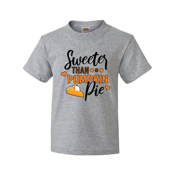 Inktastic Thanksgiving Sweeter Than Pumpkin Pie Youth T-Shirt