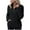 Black, variant on Womens 1/4 Zip Sherpa Blouse Fleece Pullover Oversized Sweatshirt Fuzzy Jacket Wintet Thick Tops with Pocket Khaki L Fashion