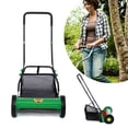 thumbnail image 3 of Hand Push Lawn Mower Compact Courtyard Reel Mower Grass Catcher Lawnmower Home, 3 of 7