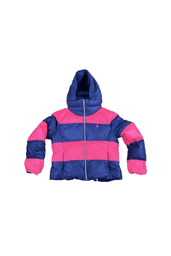 Ralph Lauren Baby Girls' Rugby Quilted Down Jacket, 12 Month.