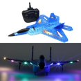 thumbnail image 3 of Foam RC Glider Toys Ready to Modelo 2.4G 4CH Avión RC de ala fija Azul perfke RC avión aviones, 3 of 9