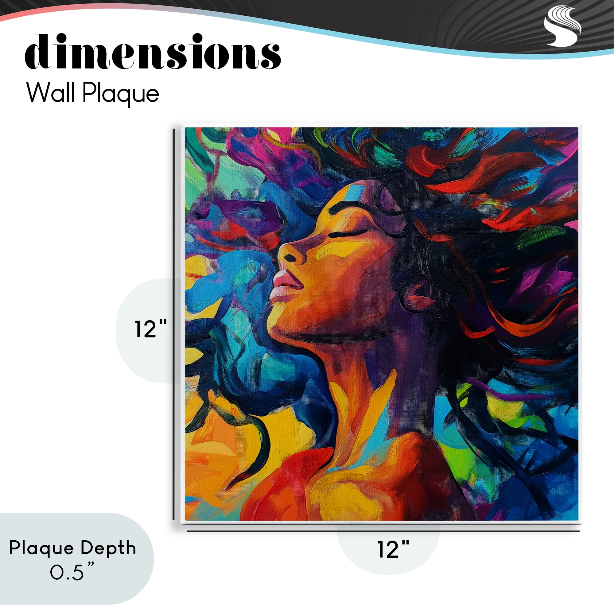 Stupell Industries Radiant Flow Woman Wall Plaque Art, design by Svetlana Aleynikova