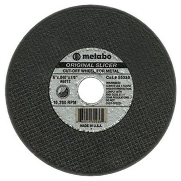 Metabo 469-55347 6 Inchx.045X7-8 Inch Type 27 Slicer Wheel A60Tz Grit