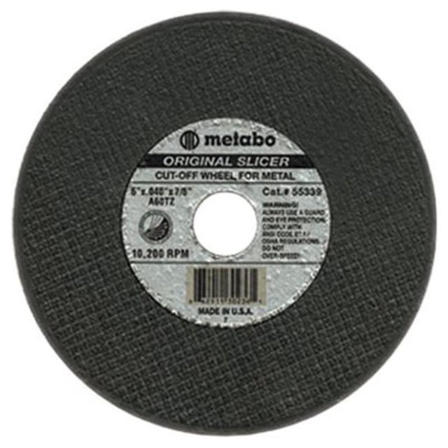 Metabo 469-55347 6 Inchx.045X7-8 Inch Type 27 Slicer Wheel A60Tz Grit