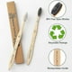 thumbnail image 2 of Biodegradable Bamboo Toothbrush, 10 Pack Bpa Free Soft Bristle Toothbrush, Natural Eco-friendly Green Toothbrush X, 2 of 5