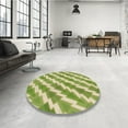 thumbnail image 4 of Ahgly Company Machine Washable Indoor Rectangle Transitional Slime Green Area Rugs, 6' x 9', 4 of 7