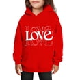 thumbnail image 1 of Sudaderas con capucha para niños y niñas, sudaderas casuales de manga larga, lindas sudaderas de gran tamaño con bolsillo de polar, chaquetas para niñas, 1 of 4