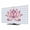 Pink, Light Blue, White, variant on TV Cover Indoor, Pink Lotus Flowers Stretch TV Dust Cover Television Screen Protector, Classic Love Heart Leaves Blue Elastic Polyester Display Covers, Monitor Slipcover for LED LCD TVs 32 Inch