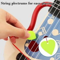 ChicYu Kids' Guitar Ukulele Toy Musical Enlightenment Instrument Playable Early Education Small Guitar Colorful Appearance Easy To Hold Boosts Musical Cognition