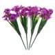thumbnail image 5 of 1 juego de 4 flores violetas artificiales para decoración de arreglos florales., 5 of 7