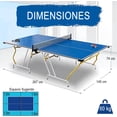thumbnail image 2 of Mesa de Ping Pong Tamaño completo Plegable SereneLife, Portátil, Incluye Red, Pinzas y Postes, Diseño Ahorrador de Espacio, 2 of 3