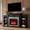 A# Black, variant on Holliwill 72" Electric Fireplace with Mantel, Farmhouse TV Stand for TVs up to 80", Entertainment Center with 23" Fireplace Insert Heater for Living Room, Bedroom, White Brown