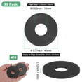 thumbnail image 3 of Uxcell 20-Pack Arandelas Planas de Nylon M16 16mm ID 45mm OD 3mm de Grosor Espaciador de Sellado Junta Anillo Negro, 3 of 6