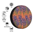 thumbnail image 4 of Sikiie Lavender Flowers PVC Leather Spare Tire Wheel Cover Spare Tire Cover, for Car Truck SUV Camper Trailer Universal Fit(14-17in)-14 inch, 4 of 6