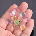 thumbnail image 5 of U8MO 10pcs 12mm Peach Shape Half Drilled Hole Lampwork Glass Loose Beads DIY Pendants-Pink, 5 of 5