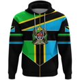 thumbnail image 4 of Sudadera con capucha y cremallera con estampado 3D de la bandera de Tanzania, ropa africana, ropa de calle unisex, chaqueta informal de gran tamaño, chándales, jerséis, 4 of 4