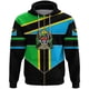 thumbnail image 5 of Sudadera con capucha y cremallera con estampado 3D de la bandera de Tanzania, ropa africana, ropa de calle unisex, chaqueta informal de gran tamaño, chándales, jerséis, 5 of 5