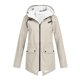 thumbnail image 1 of Chaquetas y abrigos casuales sin capucha de manga larga para mujer, chaqueta impermeable lisa, chaquetas para exteriores, impermeable con capucha, abrigo cortavientos para mujer, 1 of 5