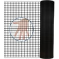thumbnail image 6 of 24 inch×50 ft Black Vinyl Coated Hardware Cloth, 21 Gauge 1/4 inch Black PVC Hardware Cloth, Black Welded Wire Fence Supports Poultry-Netting Cage-Home Improvement and Chicken Coop, 6 of 12