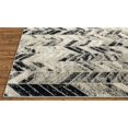 thumbnail image 6 of 4' X 6' Black Gray And Silver Geometric Area Rug, 6 of 10