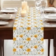 thumbnail image 3 of Table Runners 72 Inches Long Dress Scarves, Spring Daisy Farmhouse Kitchen/Dining Table Runner, Coffee Tablerunners, Country Watercolor Yellow White Floral Leaf 16x72 Inch, 3 of 9