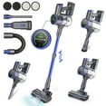 thumbnail image 6 of Cordless Stick Vacuum, 3-in1 Brushless Motor 450W/33Kpa Stick Vacuum Cleaner with LED Screen Lightweight Handheld Vacuum 55mins Runtime for Carpet Floor Pet Hair, 6 of 9