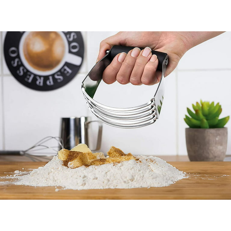 Simple Craft Pastry Cutter For Baking - Stainless Steel Pastry Blender Tool  With Comfortable Grip Handle - Heavy Duty Dough Cutters & Dough Blender