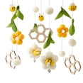 thumbnail image 3 of Nursery Cuna Móvil Recién Nacido Sonajeros Cama Colgante Móvil Campana Juguete Juguete Sensorial para Niños Niñas Recién Nacidos Decoración de Amarillo, 3 of 4
