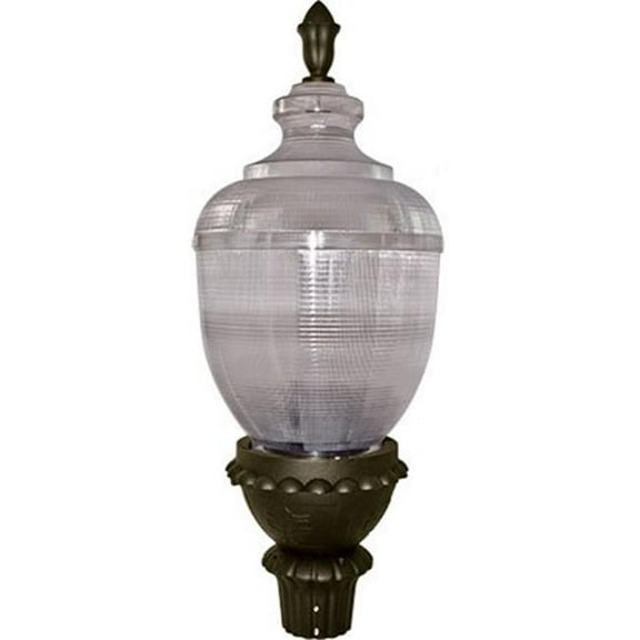 Dabmar Lighting GM680-BZ Mogul Base 120 V Incandenscent Clear Acorn Post Top Fixture with Pre-Wired, Black, Bronze & Verde Green