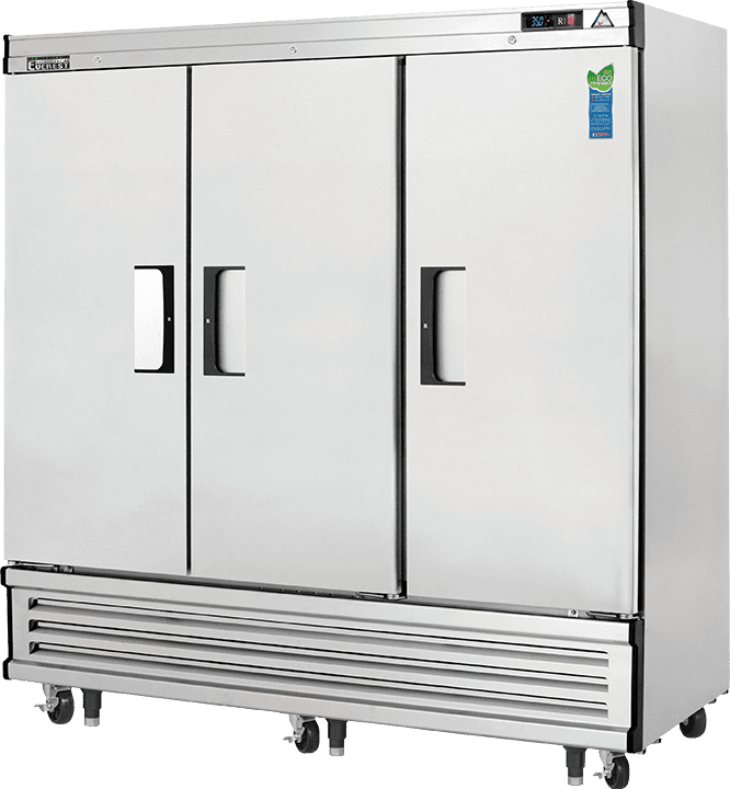 Everest Refrigeration EBR3 Reach-in Refrigerator 3 Solid Doors, 115v, NSF - 71 cu. ft.