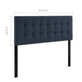thumbnail image 3 of Ergode Emily Button Tufted Linen Fabric Upholstered Queen Headboard - Elegant and Durable, Perfect for Contemporary Bedrooms., 3 of 3