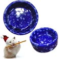 thumbnail image 1 of 2 Pcs Hamster Food Bowl Guinea Pig Ceramic Water Bowl Small Animal Feeding Dish for Dwarf Hamster Gerbil Syrian Ferret Chinchilla Hedgehog Bunny, 1 of 5