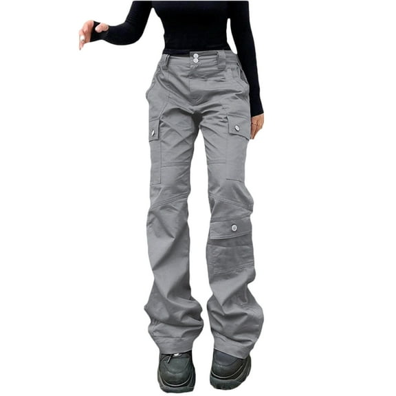 Women Y2k Straight Wide Leg Jeans Gothic Baggy Denim Pants Indie Aesthetic Low Waist Trouser Harajuku Punk Hipster