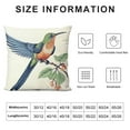 thumbnail image 5 of Embroidered Decorative Throw Pillow Covers Couch Square Pillowcases Cushion for Bedroom Sofa Farmhouse Decor  (Hummingbird), 5 of 5