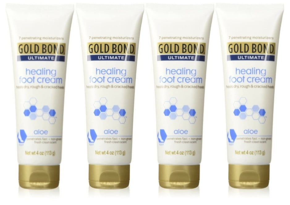 Gold Bond Ultimate Healing Foot Cream 4 oz (Pack of 4)