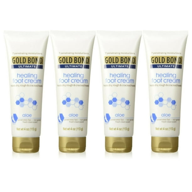 Gold Bond Ultimate Healing Foot Cream 4 oz (Pack of 4)